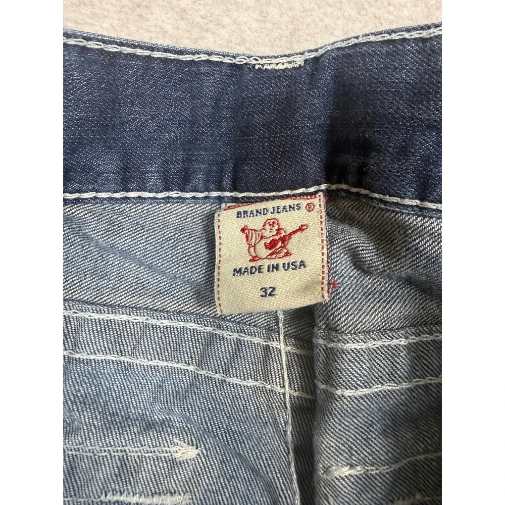 True Religion Mens Size 32 Ricky Denim Jeans Made In USA